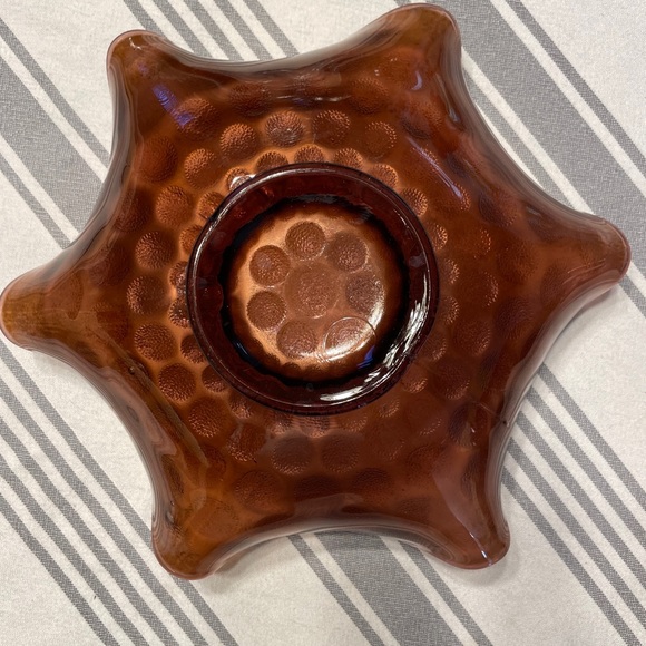 Vintage Fenton Amethyst Coin Dot Carnival Glass Bowl - Picture 2 of 8